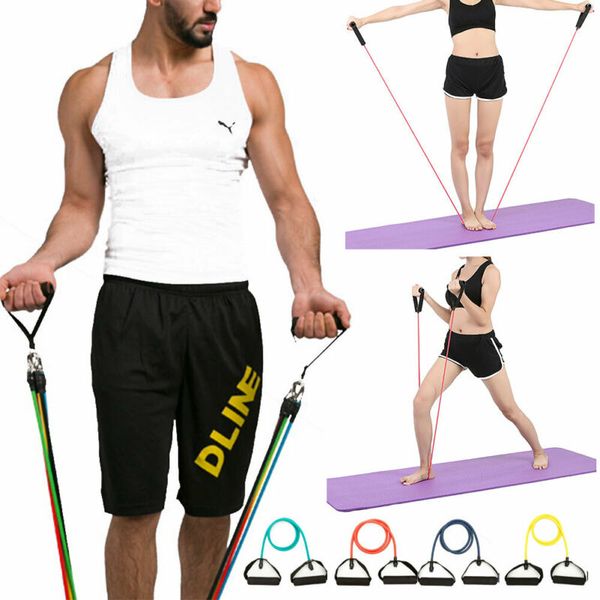 resistance bands home exercise portable multi-function tension rope fitness pedal exerciser